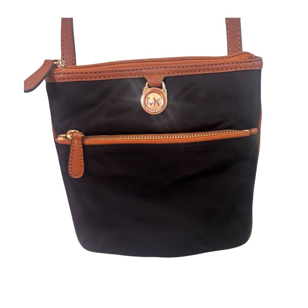 Michael Kors Crossbody Purse Black Brown Small
